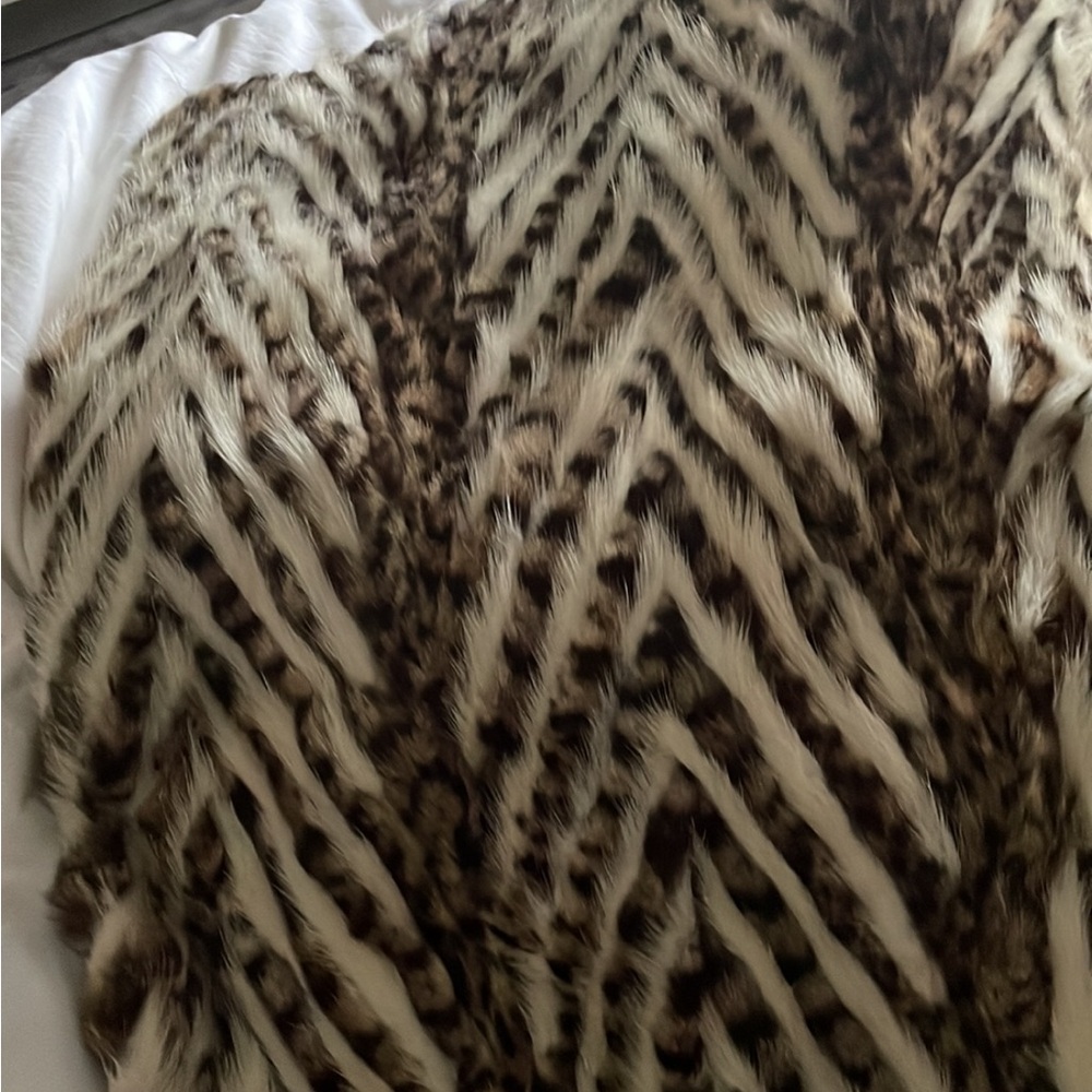 ๐VINTAGE , Genuine Leopard Fur Coat RARE ! Size X Small VERY RARE SOLD - Picture 10 of 17